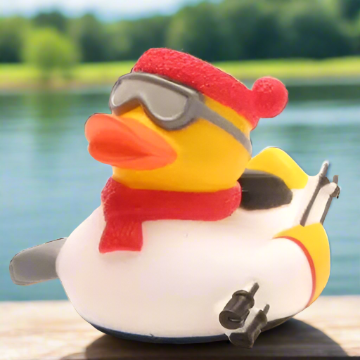 Skier Rubber Duck