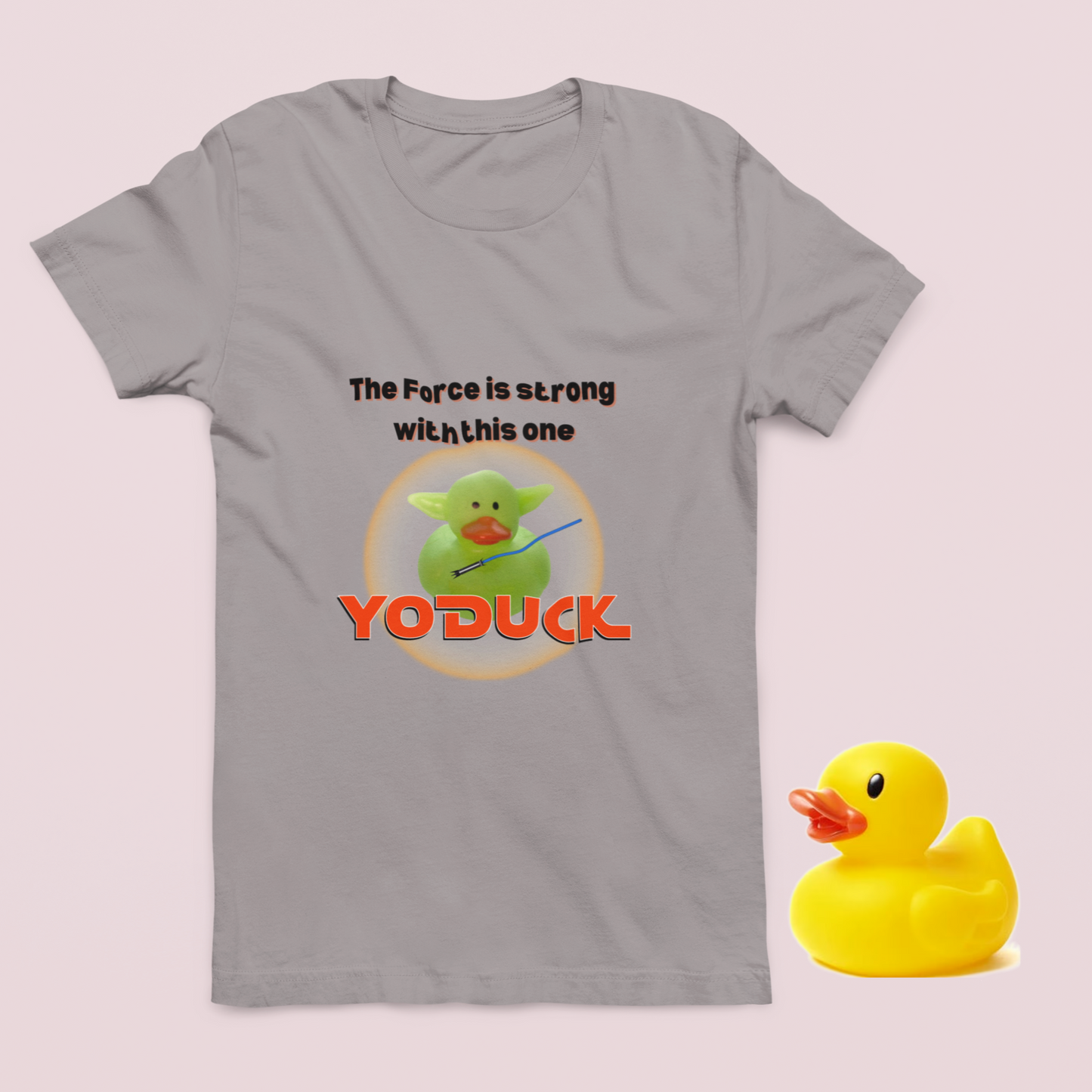 The Force is Strong with this one Youth Yoduck Short Sleeve Tee