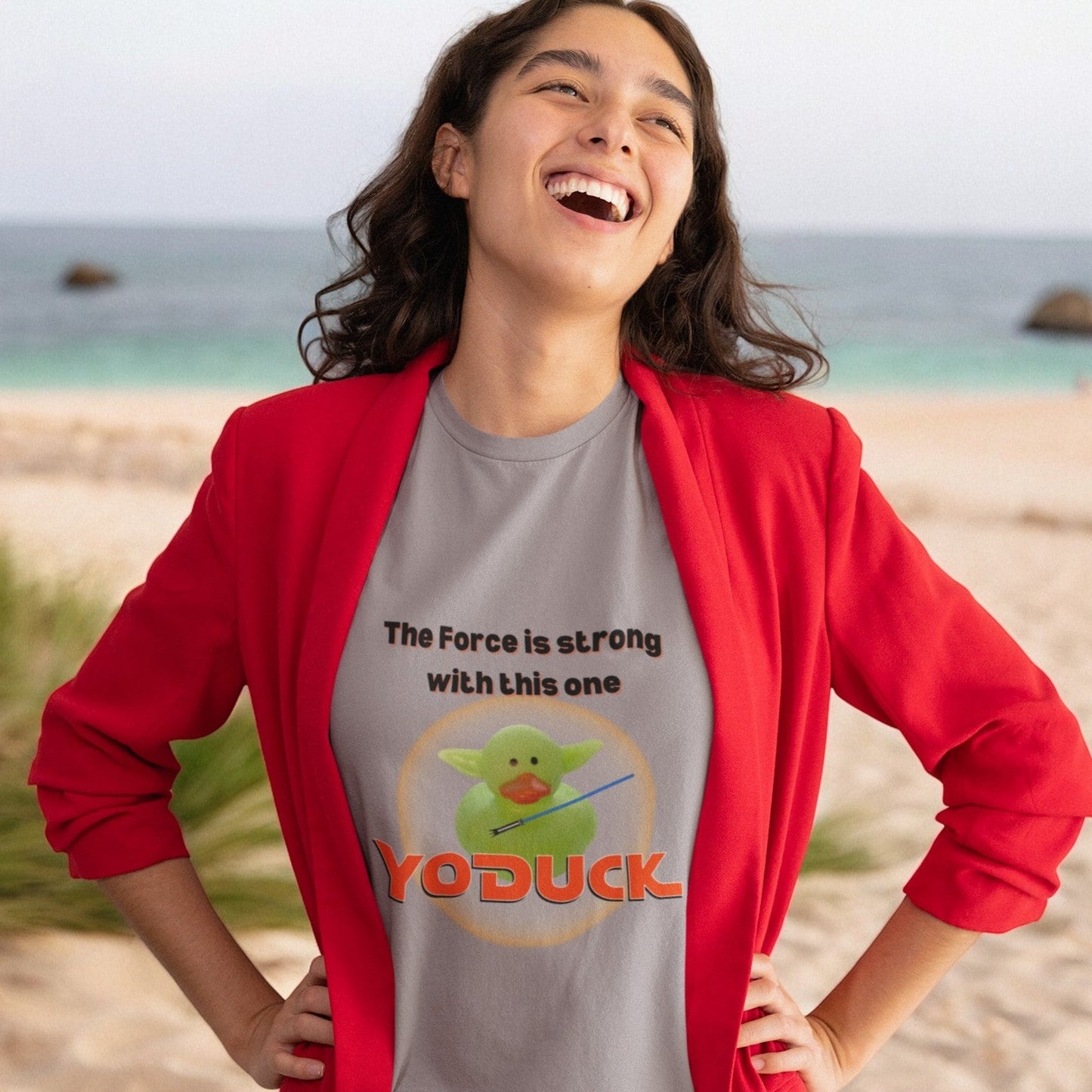 The Force is Strong with this one Youth Yoduck Short Sleeve Tee