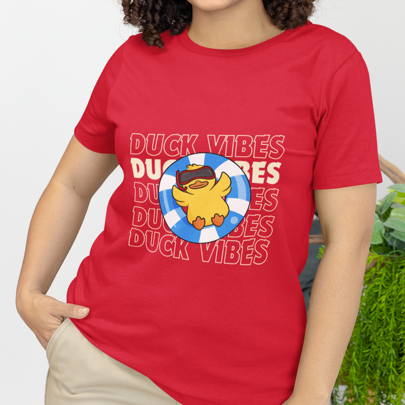 Duck Vibes Tee -Adult  Unisex Rubber Duck t-shirt - Rubber Ducky - Summer Tee