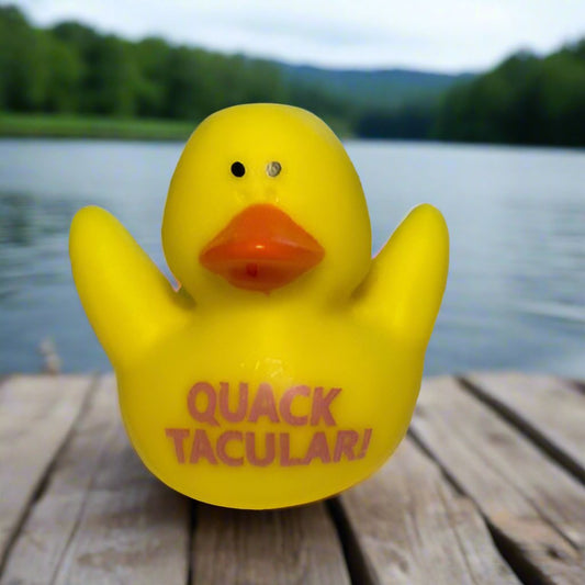 Motivational Quacktacular Rubber Duck