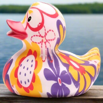 Flower Power Rubber Duck