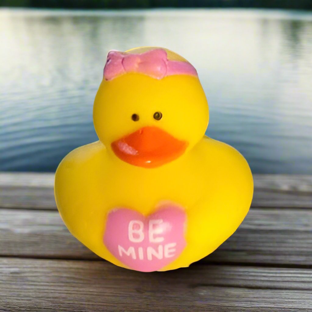 Be Mine Valentine Pink Rubber Duck