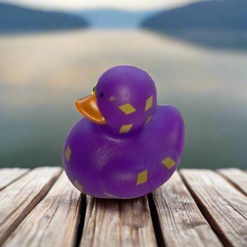 Diamond Purple Rubber Duck