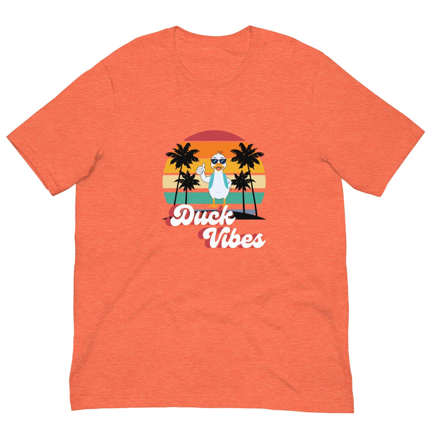 Duck Vibes Sunset Tee - Adult Unisex - Rubber Duck t-shirt - Rubber Ducky - Summer Tee