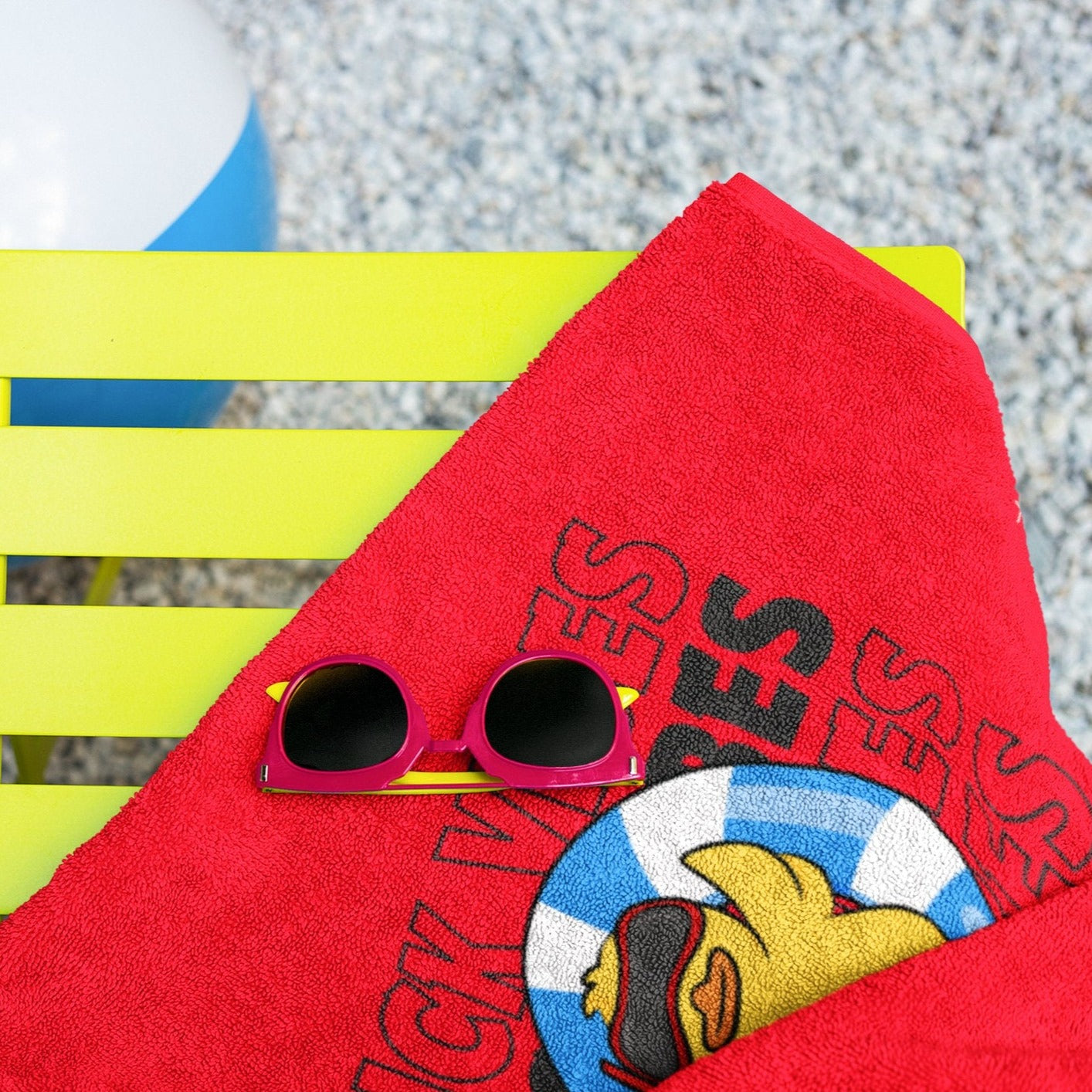 Duck Vibes Beach Towel | Rubber Ducky | Duck of the Month | Summertime | Beachwear