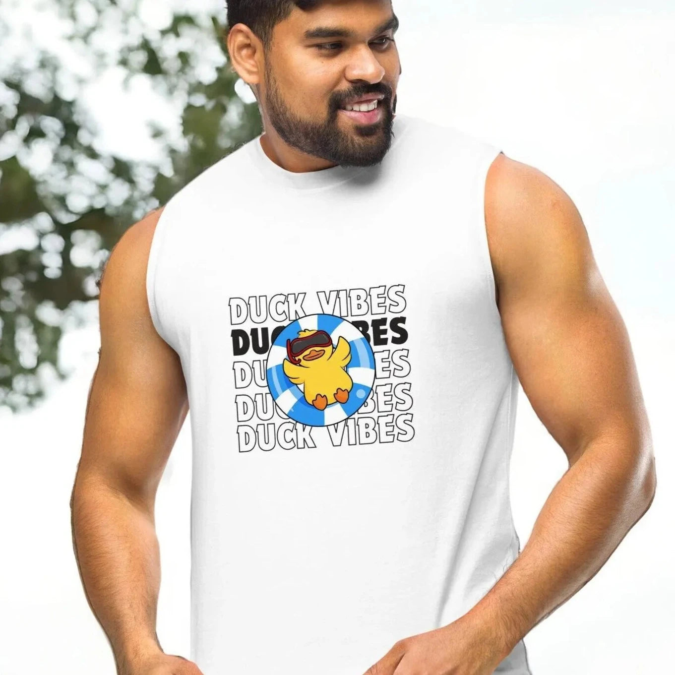 Duck Vibes Tank Top | Muscle Shirt | Rubber Ducky | Summer Vibes