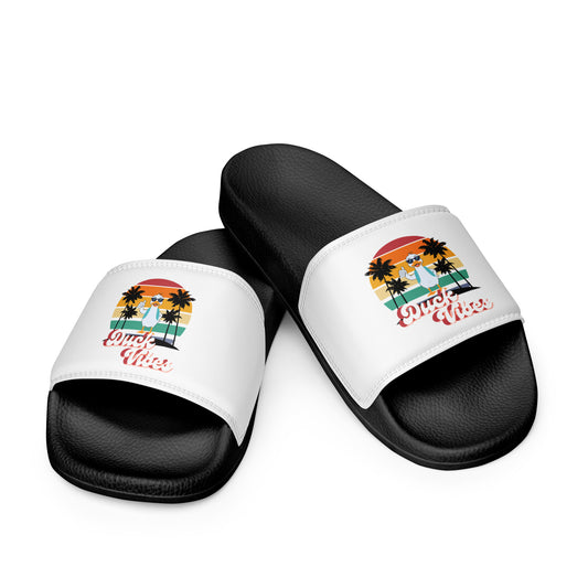 Duck Vibes Men’s slides, Rubber Duck, Ducky, Ducking, Summer Vibes, Beachwear