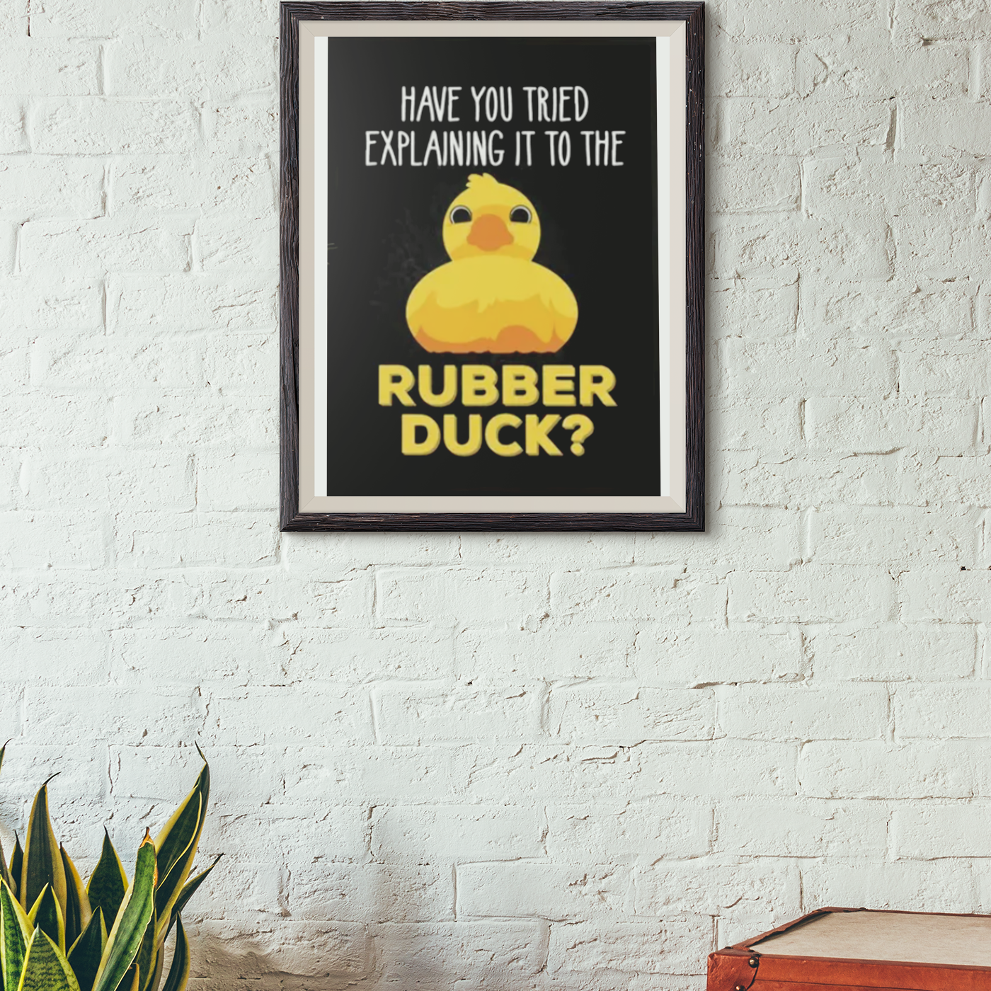 Rubber Duck Canvas Poster, Wall Art Decor Frame NOT included