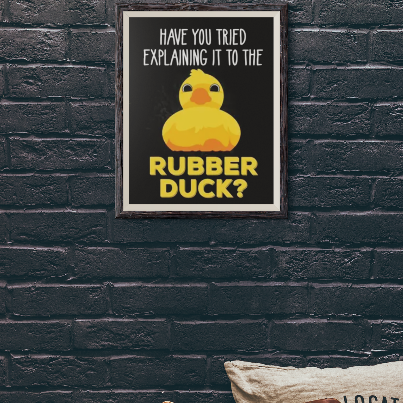 Rubber Duck Canvas Poster, Wall Art Decor Frame NOT included