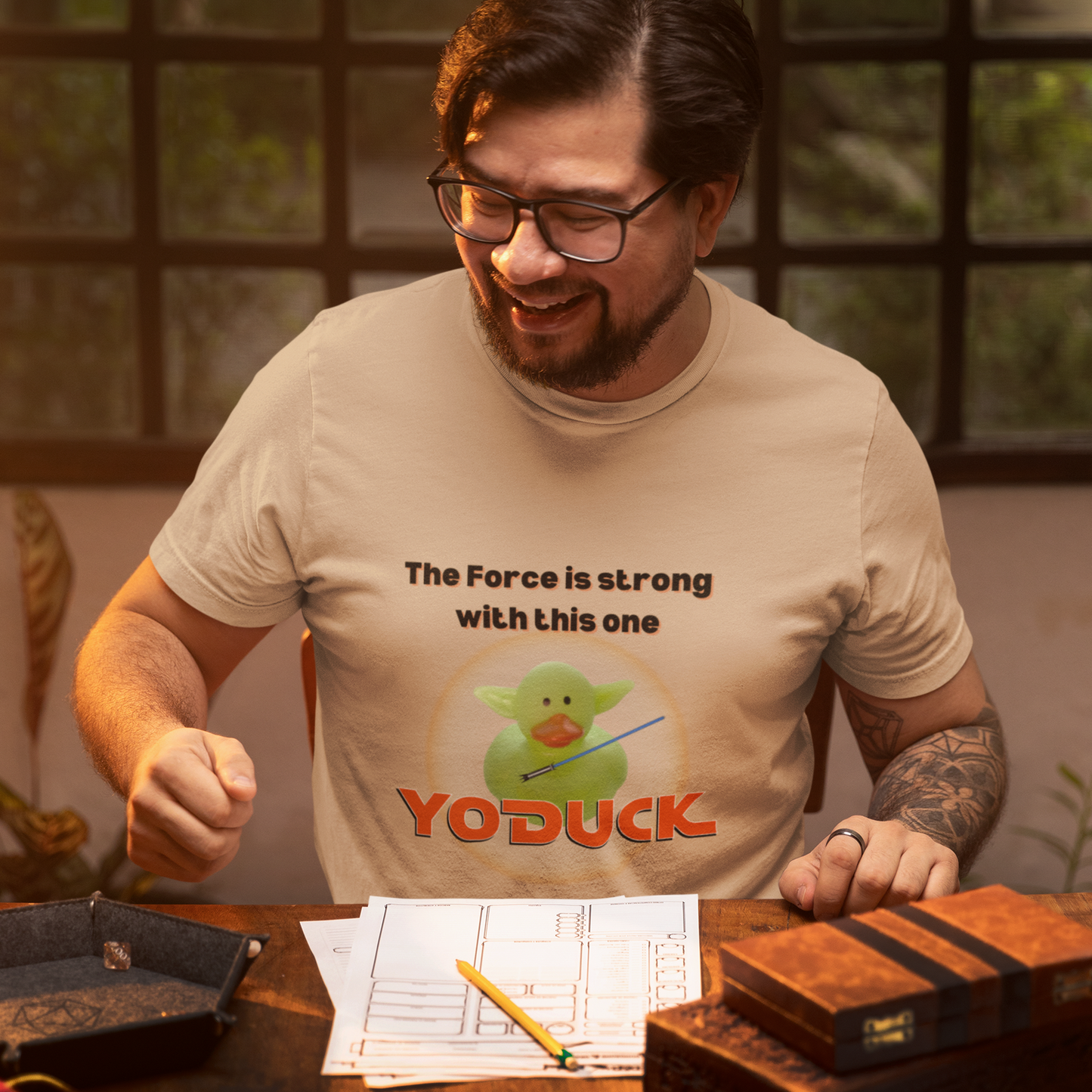 The Force is Strong Yoduck Adult Unisex Tee