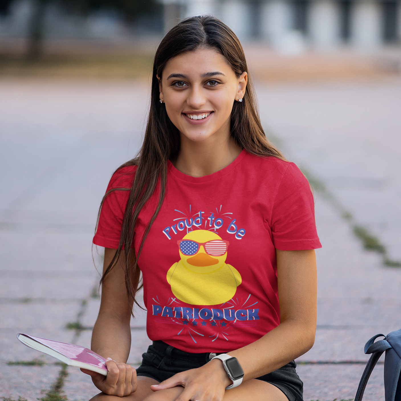 Youth Proud to be Patrioduck, Rubber Duck, Ducking, Patriotic Tshirt, Americana Tee, 4th of July, Summer Tshirt