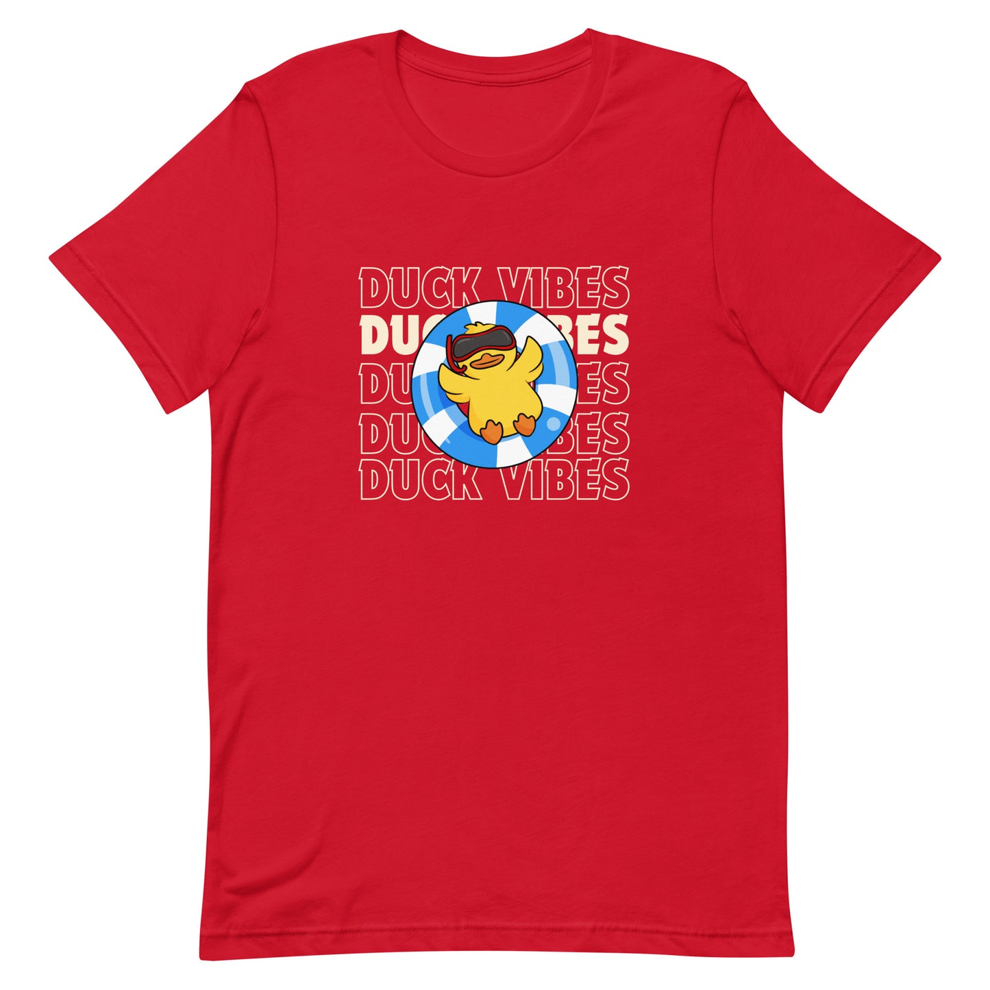 Duck Vibes Tee -Adult  Unisex Rubber Duck t-shirt - Rubber Ducky - Summer Tee