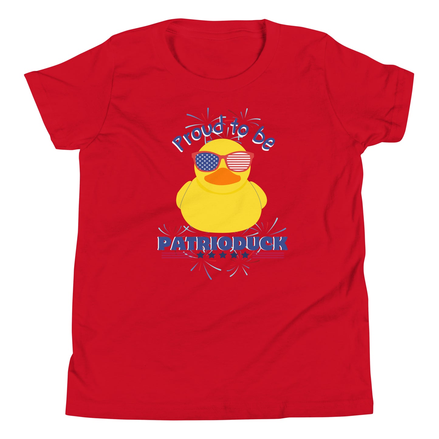 Youth Proud to be Patrioduck, Rubber Duck, Ducking, Patriotic Tshirt, Americana Tee, 4th of July, Summer Tshirt